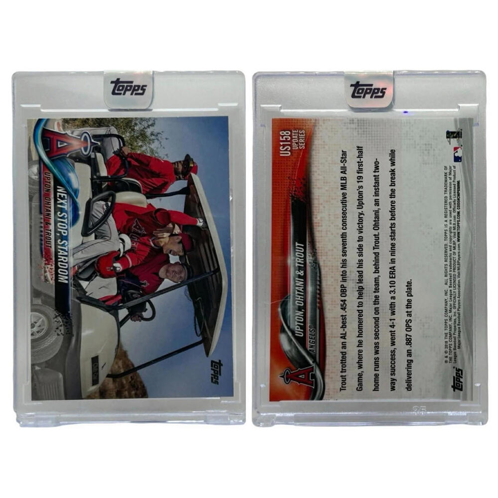 2018 Topps Update #US158 Upton /Shohei Ohtani /Trout Next Stop Stardom Rookie RC
